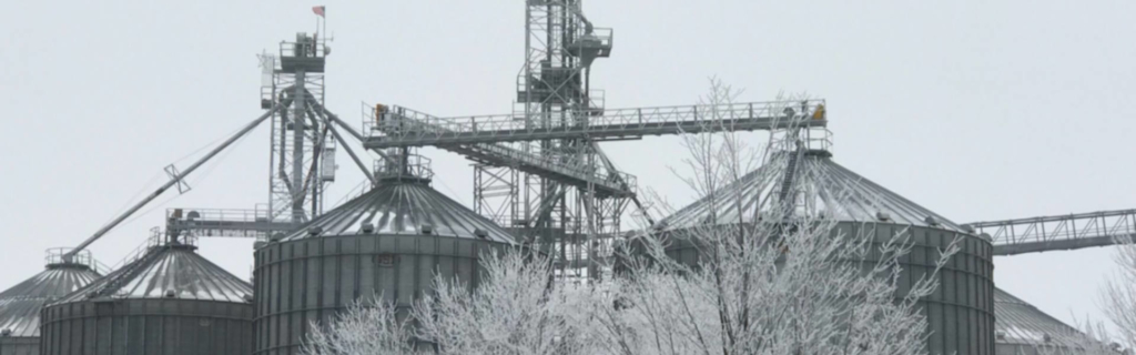 Frosty Feed Bins